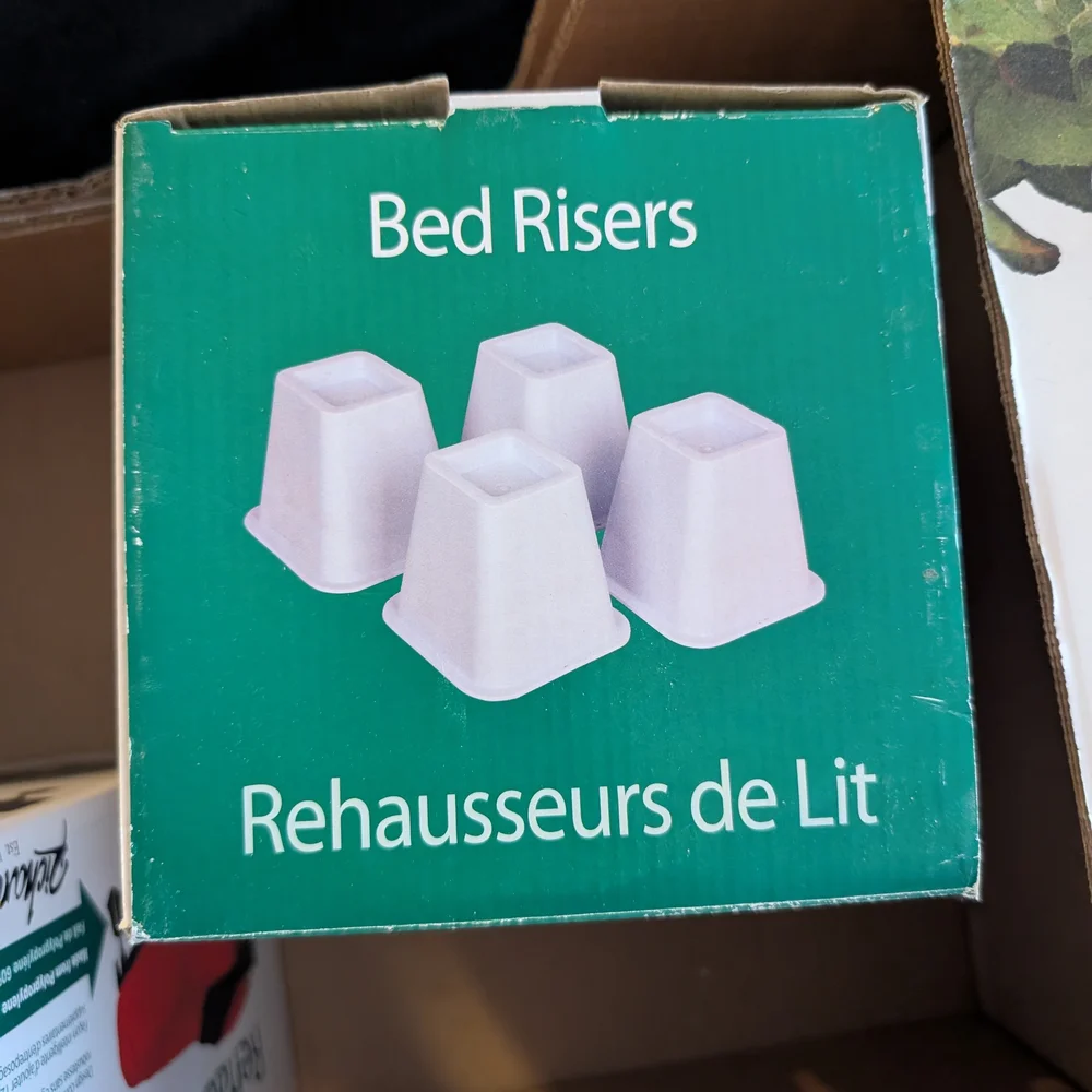 Richards White Bed Risers - Picture 3 of 3